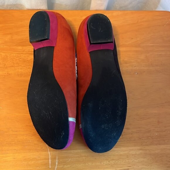 Liz Claiborne “Blake” suede color block flat shoe size 7.5 - Picture 10 of 10